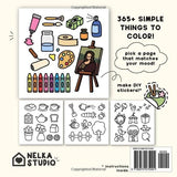 Bold Moods Coloring Book: Easy & Cute Designs for Adults and Kids Majosta