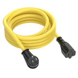 15-Ft 12AWG 90-Degree 15Amp to 20Amp Extension-Cable,Right-Angle 15 Amp Household Plug to 20-Amp Extension Cord,Nema 5-15P to 5-20R,5-15P to 6-15R/20R,15A 125V to 20A Angled AC Power Extension-Cord ADCAUDX