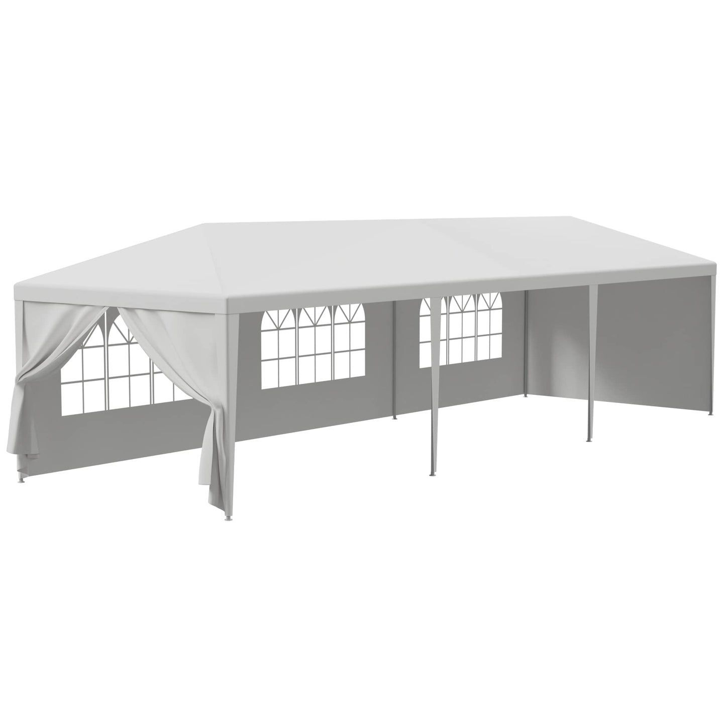 HomGarden 10'x30' Outdoor Canopy Tent Patio Camping Gazebo Shelter Pavilion Cater Party Wedding BBQ Events Tent w/Removable Sidewalls - WoodArtSupply