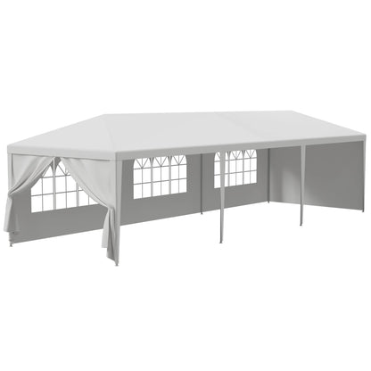 HomGarden 10'x30' Outdoor Canopy Tent Patio Camping Gazebo Shelter Pavilion Cater Party Wedding BBQ Events Tent w/Removable Sidewalls - WoodArtSupply