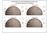 45 ft Wooden Dome Frame Kit – Large Geometric Timber Structure System | Prefabricated Architectural Dome Frame Components