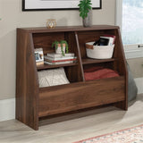 Sauder Willow Place Dual-Purpose Footboard Bookcase in Grand Walnut Finish Sauder