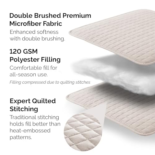 Southshore Fine Living, Inc. King Quilt Bedding Set, Quilted Comforter, Coverlet Bed Spread for California Kings, Luxury Bedding King Quilt Set, Lightweight Quilted Bedspread w/Shams, Natural Beige Southshore Fine Living, Inc.