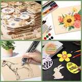 12 Pack Basswood Sheets 1/10x12x12 Inch for Crafts,Unfinished Wood for Laser Cutting & Engraving,Wood Burining,Plywood for Architectural Models. ESRICH