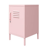 Novogratz Cache Metal Locker End Table, Bashful Pink Novogratz