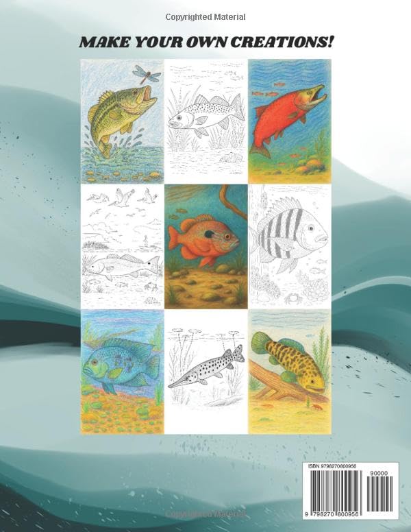 Wild Life Outdoors Coloring Book: Fish Edition Majosta