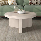 Henn&Hart Holm Coffee Table, 32" Wide, White Henn&Hart