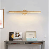 23" Rustic Vanity Light Fixture Over Mirror Rotatable Adjustable Vintage Wooden LED Wall Sconce Bar Bathroom Light Farmhouse Wall Lamp for Hallway Bedroom Living Room Washroom Cabinet WoodArtSupply