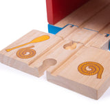 Bigjigs Rail Wooden Pirate Ship Galleon - Pirate Accessories for Wooden Train Sets, Bigjigs Train Accessories, Pirate Ship Toys for Kids, Wooden Toys for 3 4 5 Year Olds Bigjigs Rail