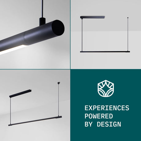 Solvita Professional LED Billiard & Pool Table Light, Non-Flickering & Evenly Distributed Light Source & Adjustable Height - Rotaflex, Bright White 3000K (52 inch) Solvita