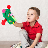 WATINC 12Pcs Hand Puppet Making Kit for Kids Art Craft Felt Sock Puppet Toys Creative DIY Make Your Own Puppets Pompoms Storytelling Role Play Party Supplies for Girls Boys WATINC