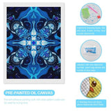 TZTTZT Diamond Art Kits for Adults - Blue Abstract Kaleidoscope Design Diamond Painting Kits for Adults Beginner, Frameless Diamond Painting Craft for Home Wall Decor TZTTZT