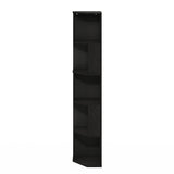 Furinno Econ 5-Tier Freestanding Corner Shelf Bookcase, Bookshelf, Espresso Furinno