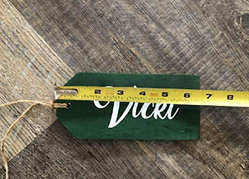 Personalized wood Christmas stacking name Tag, Wooden Christmas Ornament. Family keepsake or special family gift - WoodArtSupply