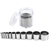 Fireboomoon 12 PCS Hole Hollow Punch Cutter Set with Storage Case,Stainless Steel Round Circle Ring Clay Cutters Ceramics Dotting Baking Indentation Mold Tools for Polymer Clay Pottery Handmade Craft FIREBOOMOON