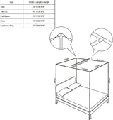 KingKara Canopy Bed Netting Stainless Steel Frame/Post Full/Queen Size KingKara