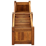 vidaXL Garden Raised Bed, Wooden Raised Flower Bed for Flowers and Plants, Solid Acacia Wood Planter, Outdoor and Indoor Use, Brown vidaXL