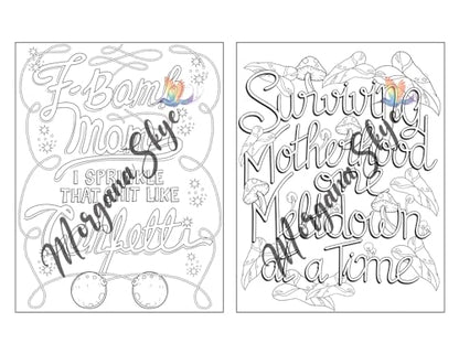 Swear Word Coloring Book for Moms: Motivational Quotes and Doodle Therapy for Stressed Out Moms Who Deserve a Break (and a Glass of Wine!)