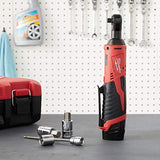 Milwaukee 2457-20 M12 Cordless 3/8" Sub-Compact 35 ft-Lbs 250 RPM Ratchet w/ Variable Speed Trigger Milwaukee