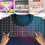 (Upgraded - XL Size) Tshirt Ruler Guide Vinyl Alignment - Shirt Measurement Tool Placement Center Design, DTF Template, Left Chest Logo, Accessories for Cricut, Heat Press Sublimation Iron on HTV Urboni