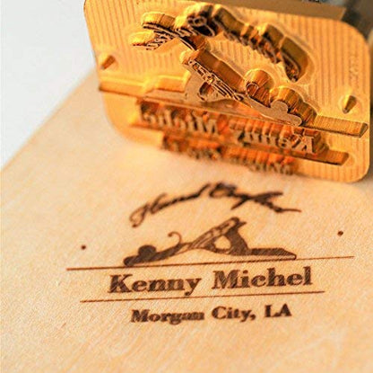 Custom Saw Blade Design Branding Iron for Wood, Leather & More by ZOECRAFTSUPPLY - WoodArtSupply