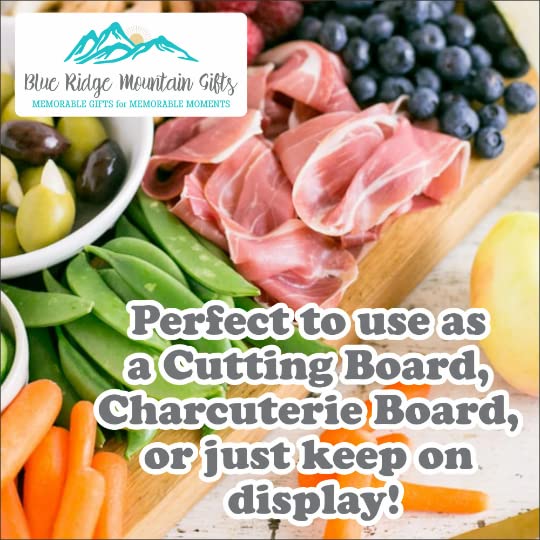 Blue Ridge Mountain Gifts Personalized Cutting Board - Laser Engraved Wooden Chopping Boards, Measurement Conversions for Counter Display and use - WoodArtSupply