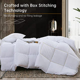ABOUTABED Twin Comforter Duvet Insert White, All Season Down Alternative Comforter, Ultra Soft Quilted Bedding Comforter with 8 Corner Tabs, Machine Washable ABOUTABED