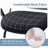 DUMOS Office Desk Chair with Sled Base, Ergonomic Executive Mesh Computer Chairs with Lumbar Support for Home Conference Room Bedroom Waiting Reception Guest Student