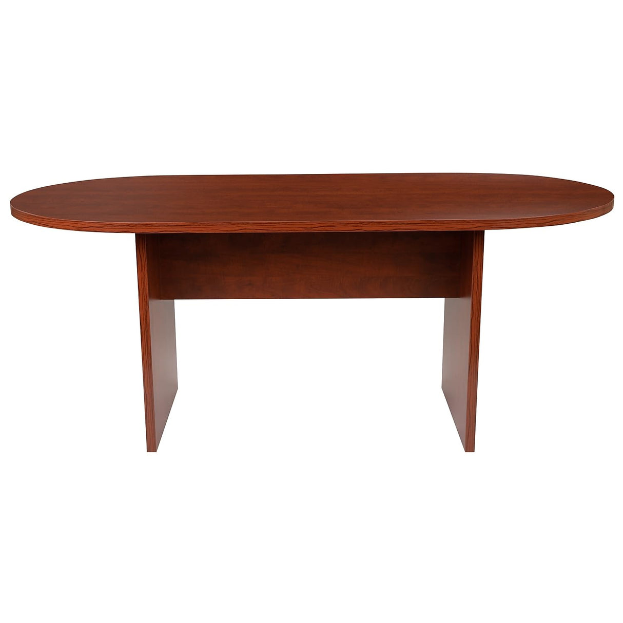 Flash Furniture Jones 6 Foot (72 inch) Oval Conference Table in Cherry Flash Furniture