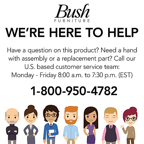 Bush Furniture Key West 54W Computer Desk with Storage and 2 Drawer Lateral File Cabinet in Linen White Oak Bush Business Furniture