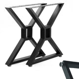 HEONITURE Metal Table Legs - Heavy Duty Desk & Furniture Legs, Modern Industrial Set of 2 (28" Height, 23.6" Wide) HEONITURE