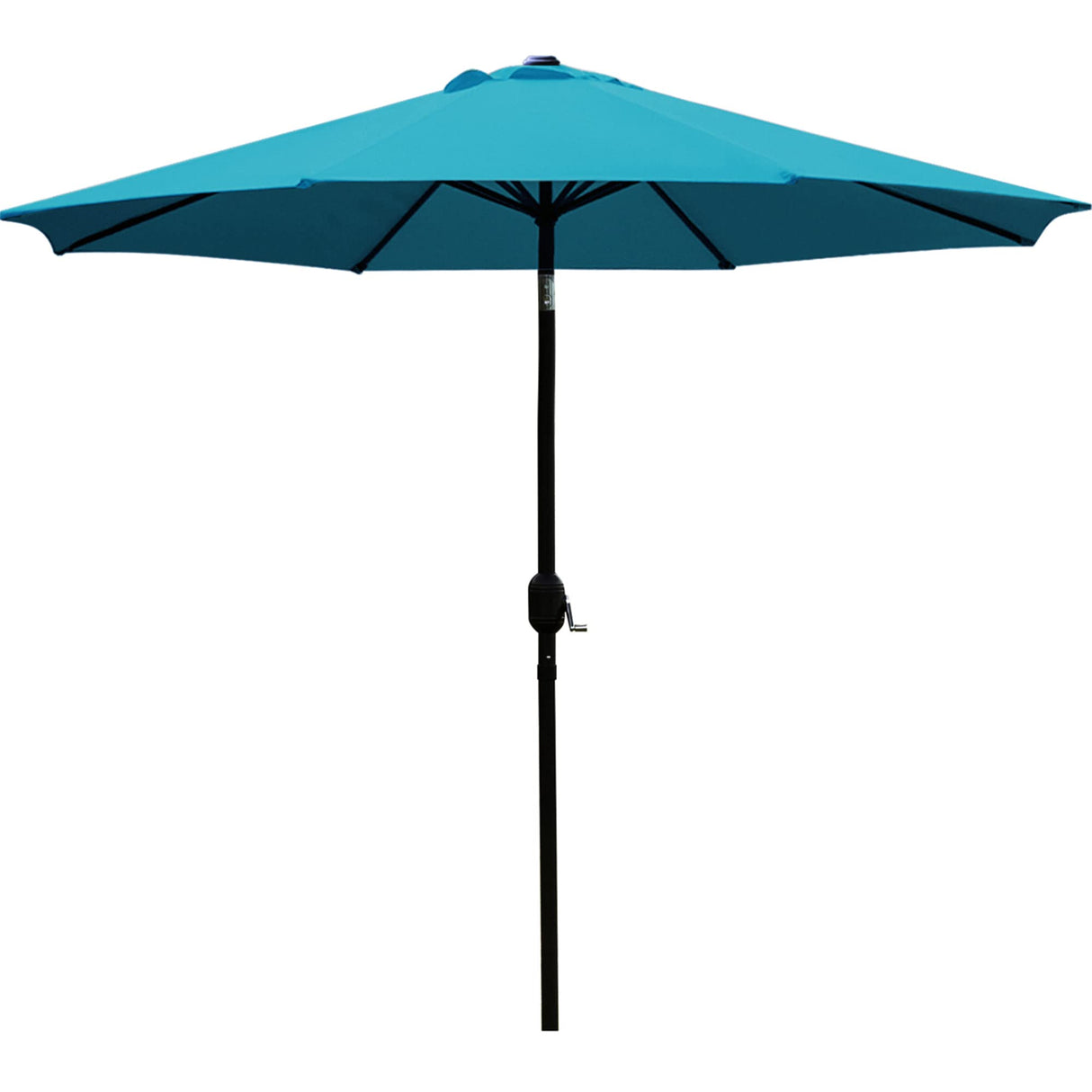Sunnyglade 9' Patio Umbrella Outdoor Table Umbrella with 8 Sturdy Ribs (Teal Blue) Sunnyglade