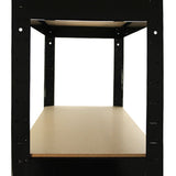 Panana Storage Shelves 5 Tier Garage Shelving 1.5M Metal Racking Shelf Storage Shelving Unit 59" Hx27.56 Wx11.81 D Utility Rack Shelf Unit for Warehouse, Kitchen,Workshops,Garden Offices (Black) Panana