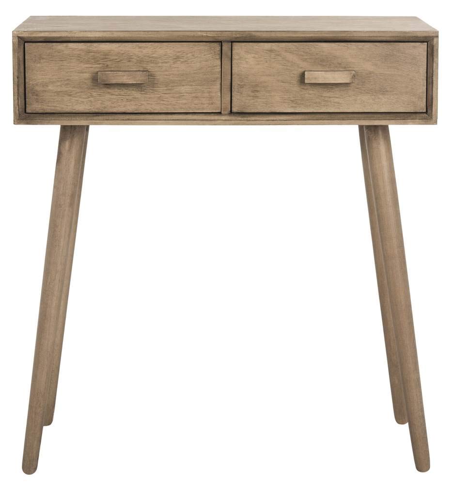 Safavieh Home Dean Mid-Century Modern Chocolate 2-drawer Console Safavieh