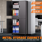 CAAP DRIVEN Rolling Metal Storage Cabinet, 73" Garage Cabinet with One Drawer & Adjustable Shelving, Heavy-Duty, Lockable Cabinet for Garages, Offices, Homes CAAP-TOLS-GSC73-BK CAAP DRIVEN