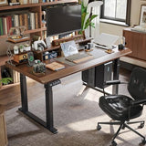 4-Leg Standing Desk Frame Dual Motor, Electric Adjustable Legs Compatible Desktop Size 39″-79″, 264 lbs Weight Capacity, Anti-collision Detection Stand Up Desk Frame Workstation, Black Frame Only Klobel