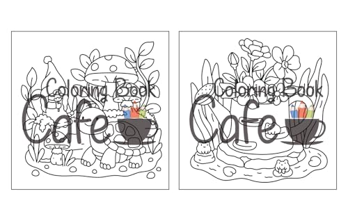 Tiny Gardens: Cute & Comfy Coloring Book for Adults and Teens Featuring Adorable Garden Scenes (Cute and Comfy Coloring Books) WoodArtSupply