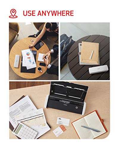 Canon imageFORMULA R10 - Portable Document Scanner, USB Powered, Duplex Scanning, Document Feeder, Easy Setup, Convenient, Perfect for Mobile Users Canon