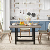 Tribesigns Square Dining Table for 4 People, Farmhouse 39.4"x 39.4"x29.5 “ inches Wooden Kitchen Table, Farmhouse 2 Person Dinning Table for Dinning Room &Small Space Tribesigns
