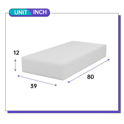 PayLessHere 12 Inch Memory Foam Mattress Medium-Firm Mattress for Pressure Relief & Cooler Sleep Gel Memory Foam Mattress Bed in a Box Fiberglass Free CertiPUR-US Twin XL Mattress for Soundly Sleep