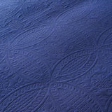 akkialla Queen Quilt Bedding Set,Navy Blue Ultrasonic Full/Queen Quilt Set,Lightweight Soft Bedspread Coverlet,Modern Style Coin Pattern Bed Cover for All Seasons,3 Piece(1 Quilt,2 Pillow Shams) akkialla