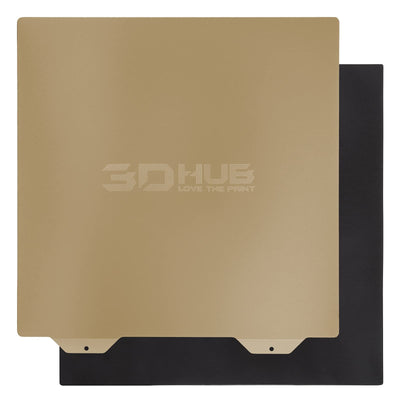 PEI Spring Steel Bed with Magnetic Sheet for Edner 3 pro/Ender 3 v2/S1,Ender 5 3D Printer,235mm*235mm (235-235, Smooth & Textured PEI)