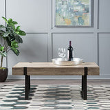 Christopher Knight Home Abitha Faux Wood Coffee Table, Canyon Grey, 23.60 in x 43.25 in x 16.75 in Christopher Knight Home