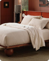 Bedsure Cotton Duvet Cover King - 100% Cotton Waffle Weave Beige Duvet Cover King Size, GentleSoft™ and Breathable Bedding Set for All Season, 3 Pieces, 104"x90" Bedsure