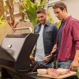 Megamaster 720-0982 5 Burner Propane Barbecue Gas Grill, Side Shelves with Hooks, for Outdoor Cooking, Patio, Garden Barbecue Grill, 50000 BTUs, Open Chart, Black Megamaster