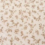 BuLuTu Soft Cotton Muslin Duvet Cover Girls Kids Floral Duvet Cover Beige Crib Bedding Comforter Cover Quilt Cover, 47"x59", Camellia Print (Pillowcases Not Included) BuLuTu