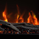 Modern Ember Highmark 60 Inch Smart Linear Electric Fireplace - Premium Flame with 10 Colors, Sleek Hidden Vent Design, Install Recessed in-Wall or Wall-Mount, WiFi and Voice-Enabled Modern Ember