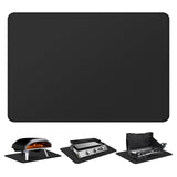 FLASLD Fireproof & Waterproof Under Blackstone Griddle BBQ Mat, Protect Your Prep Table and Outdoor Grill Table - Heat Resistant Grill Table Mat (Black,16 x 24in) FLASLD