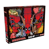 AQUARIUS Deadpool Collage 500pc Puzzle (500 Piece Jigsaw Puzzle) - Glare Free - Precision Fit - Officially Licensed Deadpool Merchandise & Collectibles - 14x19 Inches AQUARIUS