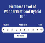 RV Mattress Solutions WanderRest Cool Hybrid 10" RV Mattress with Cooling Gel Memory Foam (RV King-70x80) Medium RV Mattress Solutions